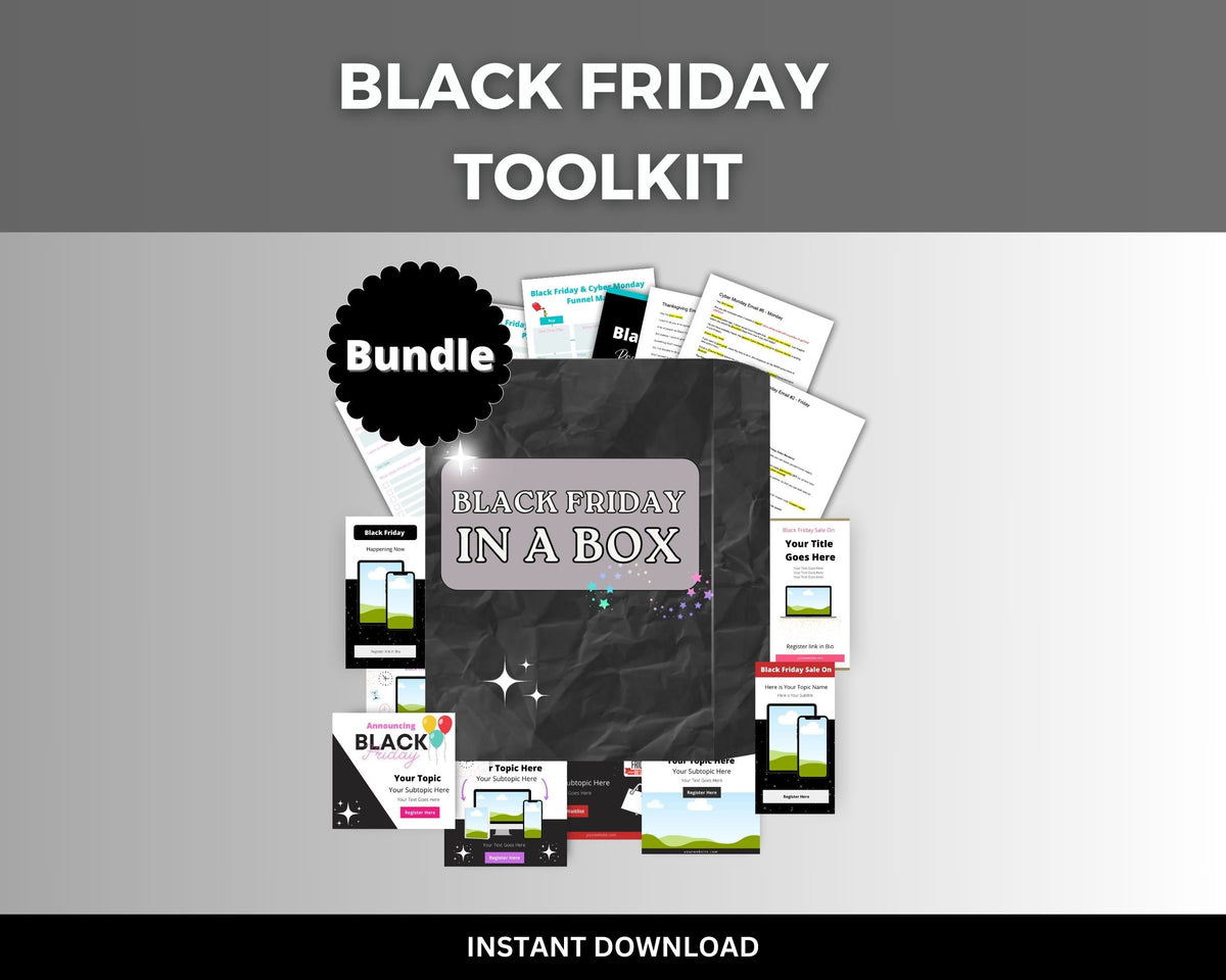 Black Friday Toolkit Done For You Black Friday Promotion Course Creator Tools