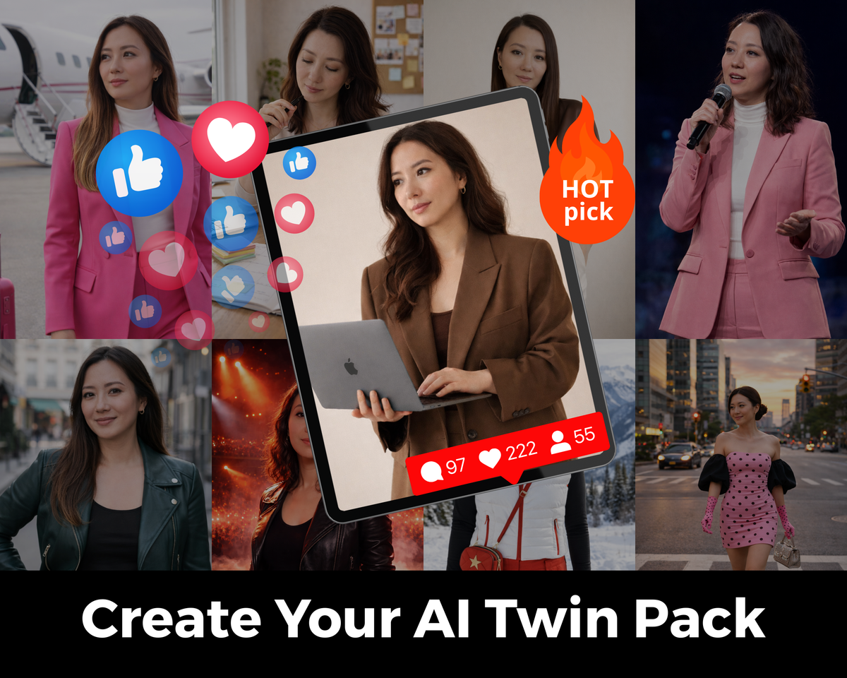 100 Prompts Create Your Own AI Twin | AI Twin Step by Step Guide