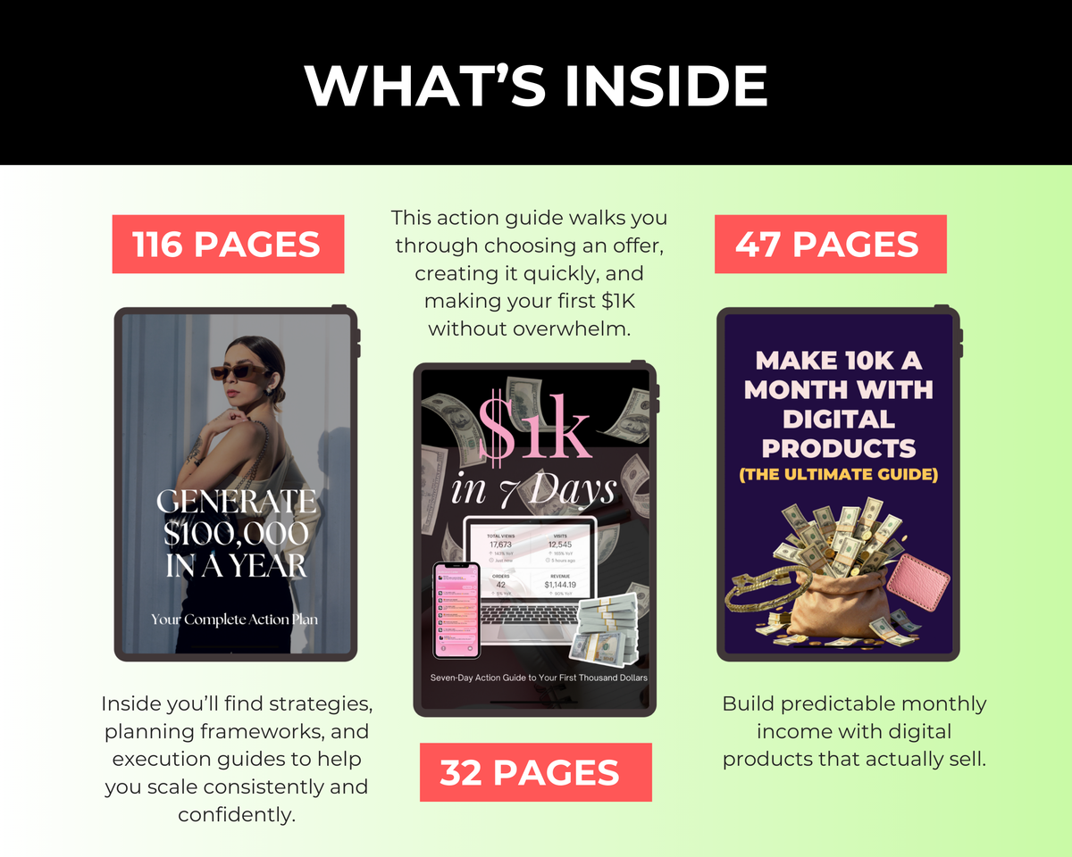 Daily Sales Bundle of 7 Editable Ebooks in Canva with PLR Rights