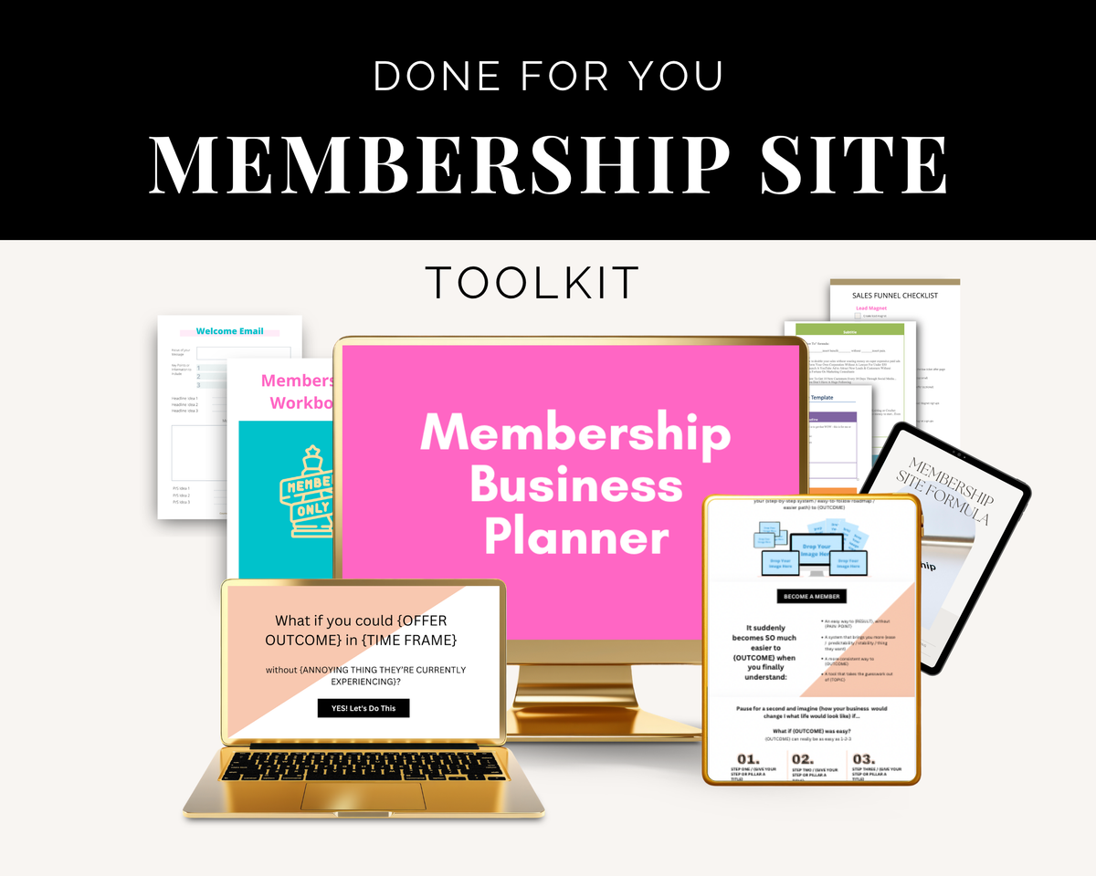 Membership Toolkit Courses | Business Planner | Membership Sales Copy Email Series
