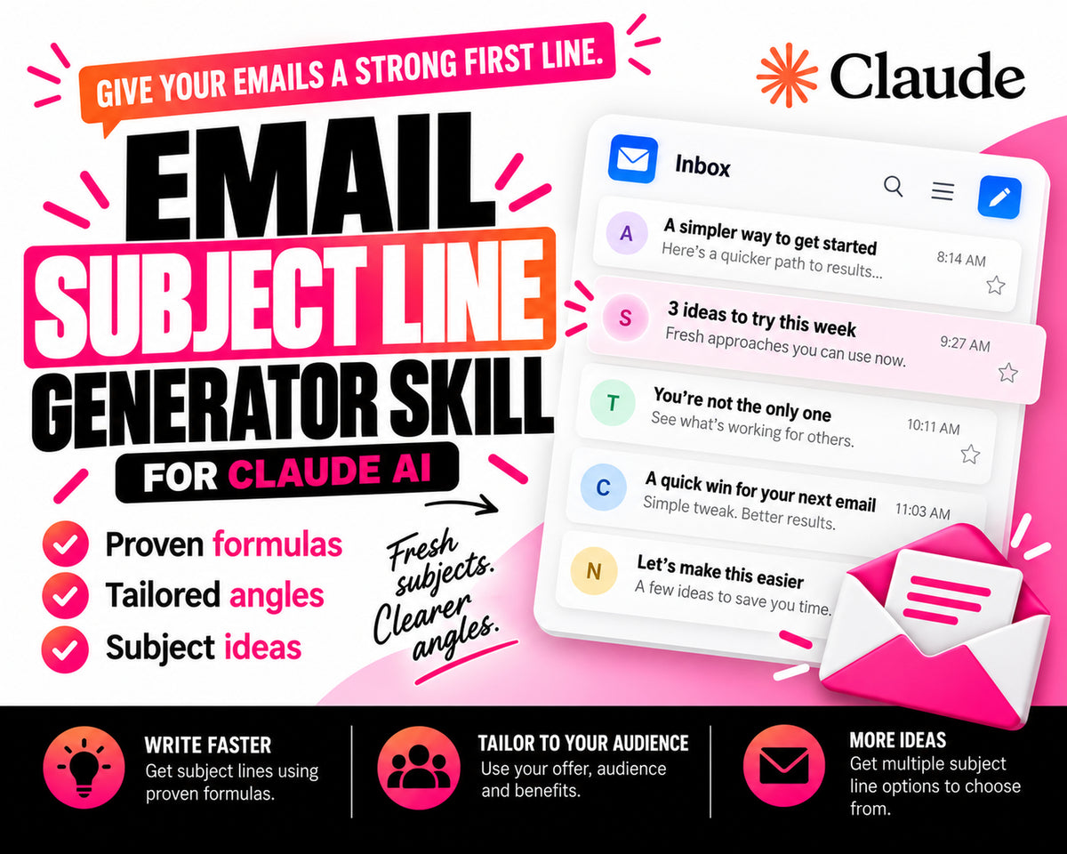 Email Subject Line Generator Claude AI Skill product thumbnail