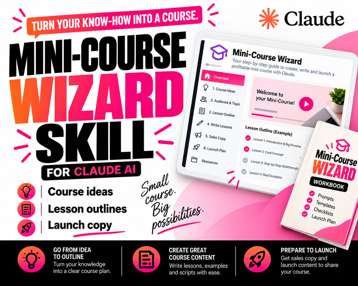 Mini-Course Wizard Claude AI Skill product thumbnail