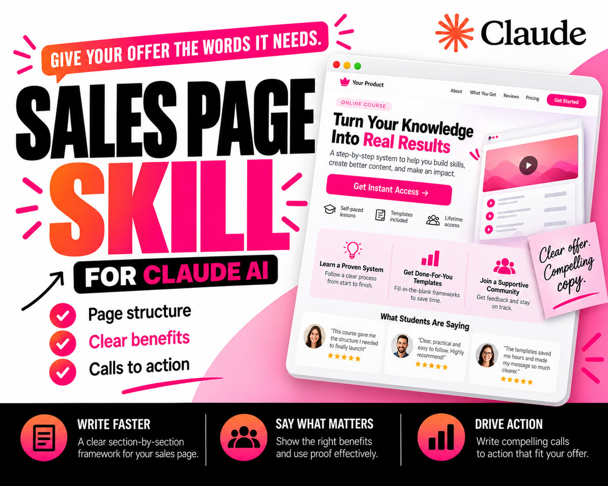Sales Page Claude AI Skill product thumbnail