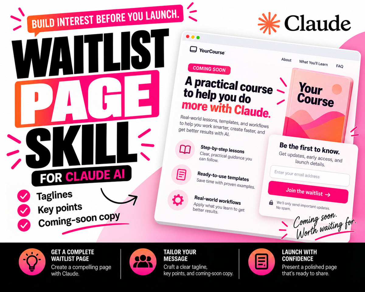 Waitlist Page Claude AI Skill product thumbnail