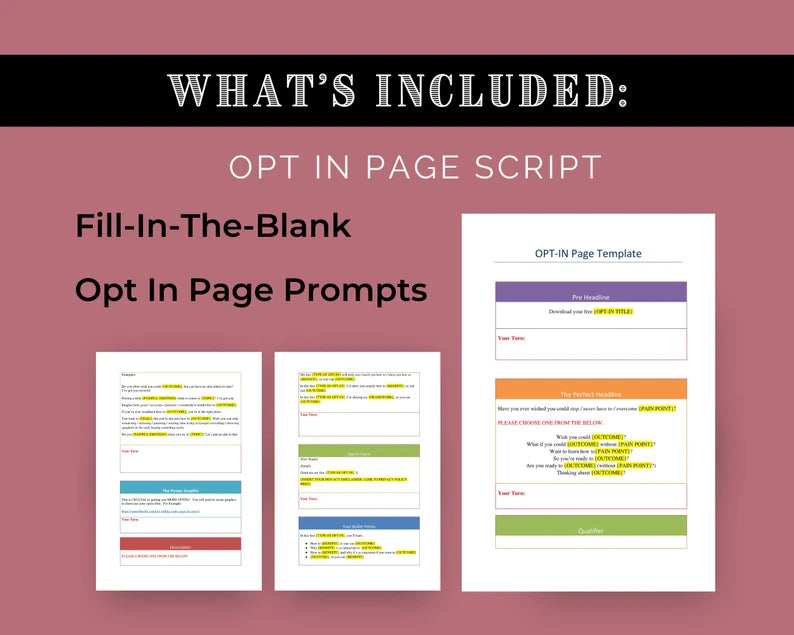 Freebie Toolkit | Opt in Workbook | Lead Magnet Template | Opt in Freebie