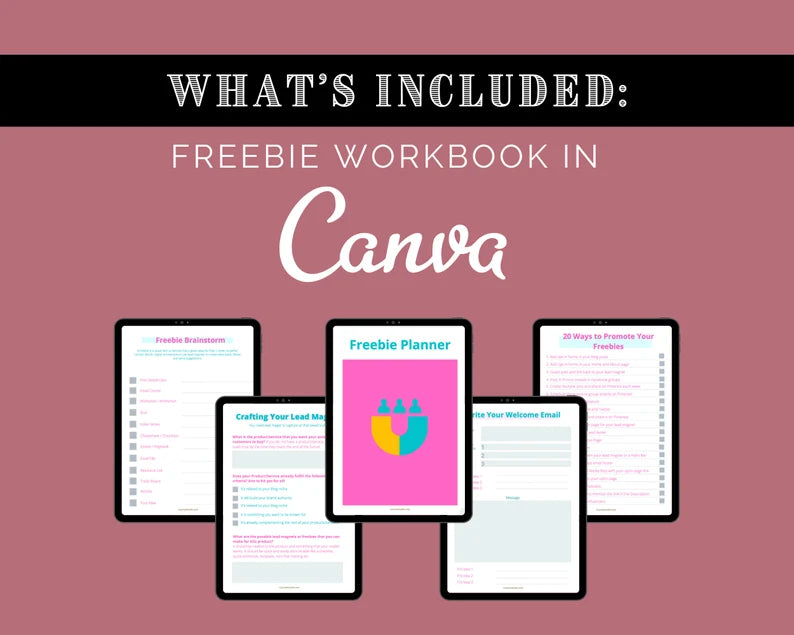 Freebie Toolkit | Opt in Workbook | Lead Magnet Template | Opt in Freebie