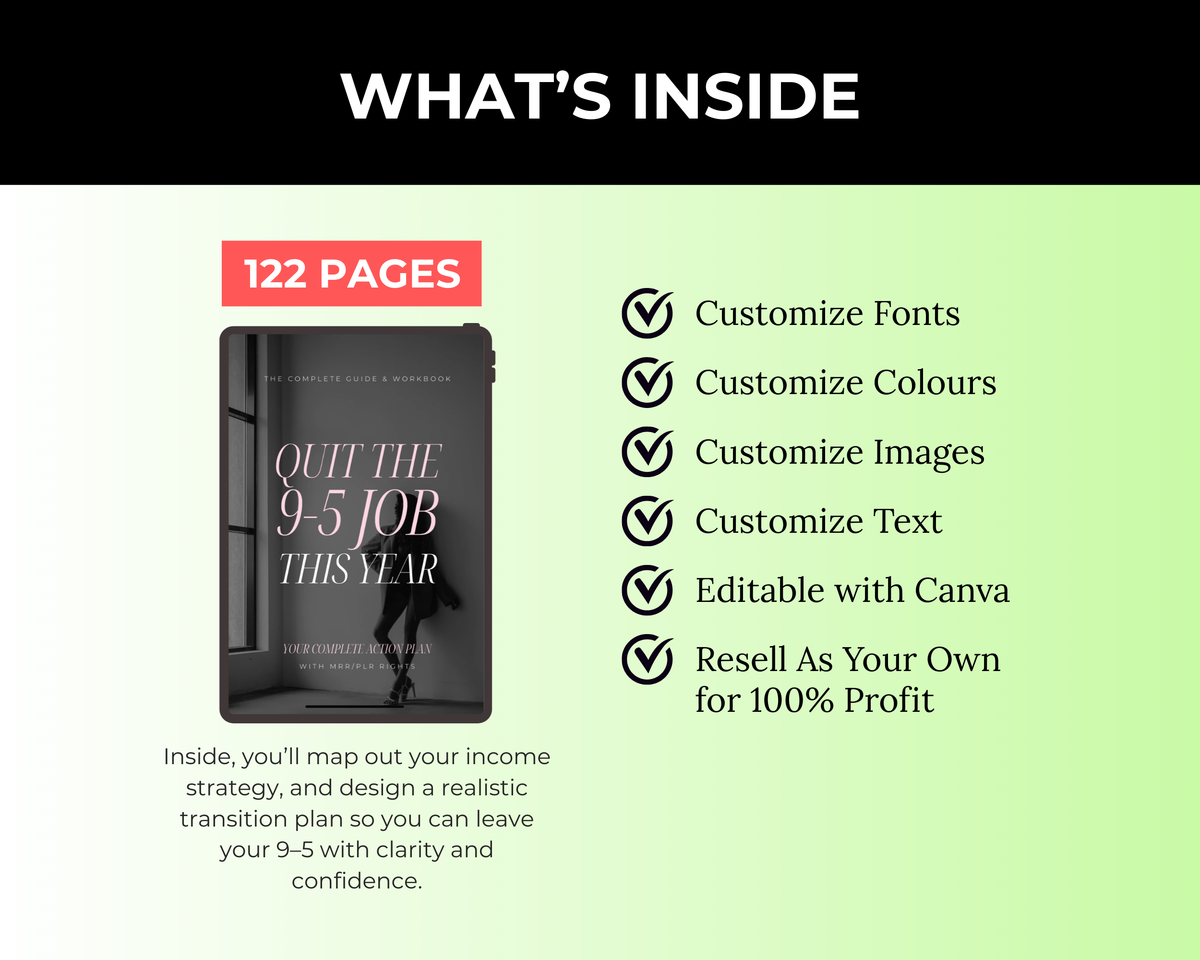 Daily Sales Bundle of 7 Editable Ebooks in Canva with PLR Rights