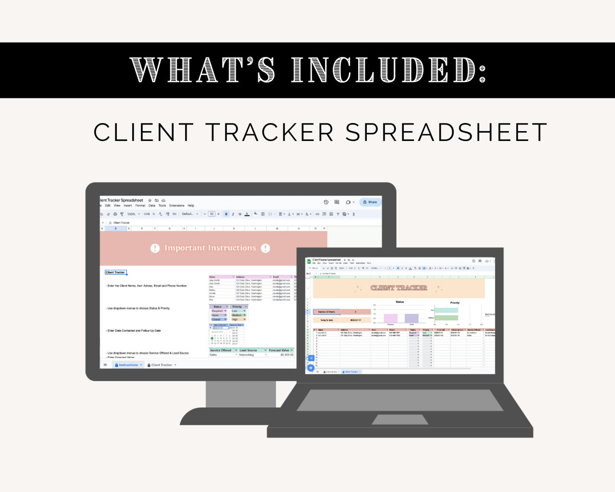 The CEO Business Spreadsheets | Marketing Spreadsheets | Productivity Spreadsheets