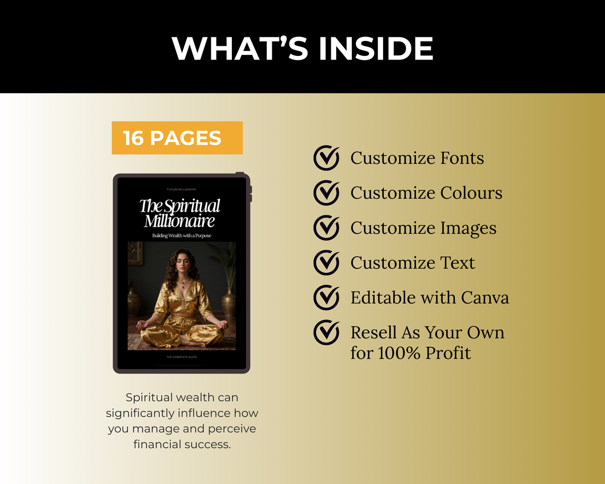 Millionaire Vault Bundle of 7 Editable Ebooks in Canva with PLR Rights
