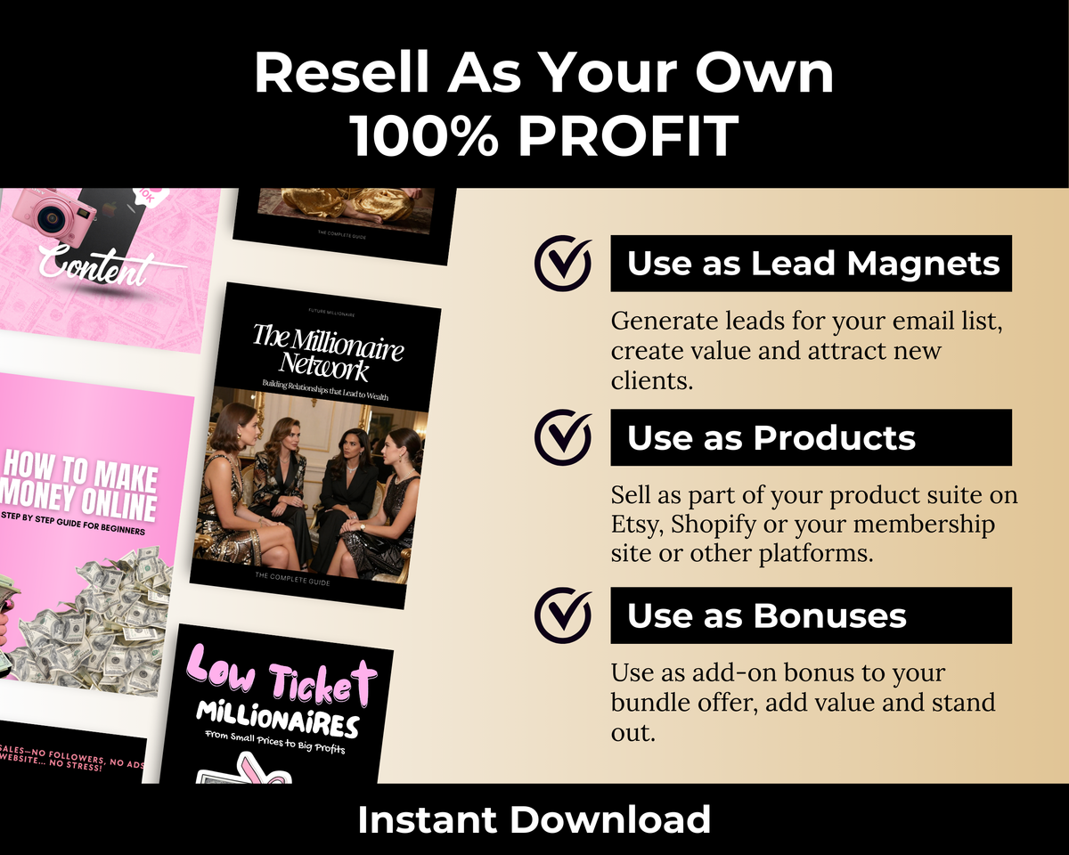 Mega Bundle of 28 PLR Ebooks in Canva