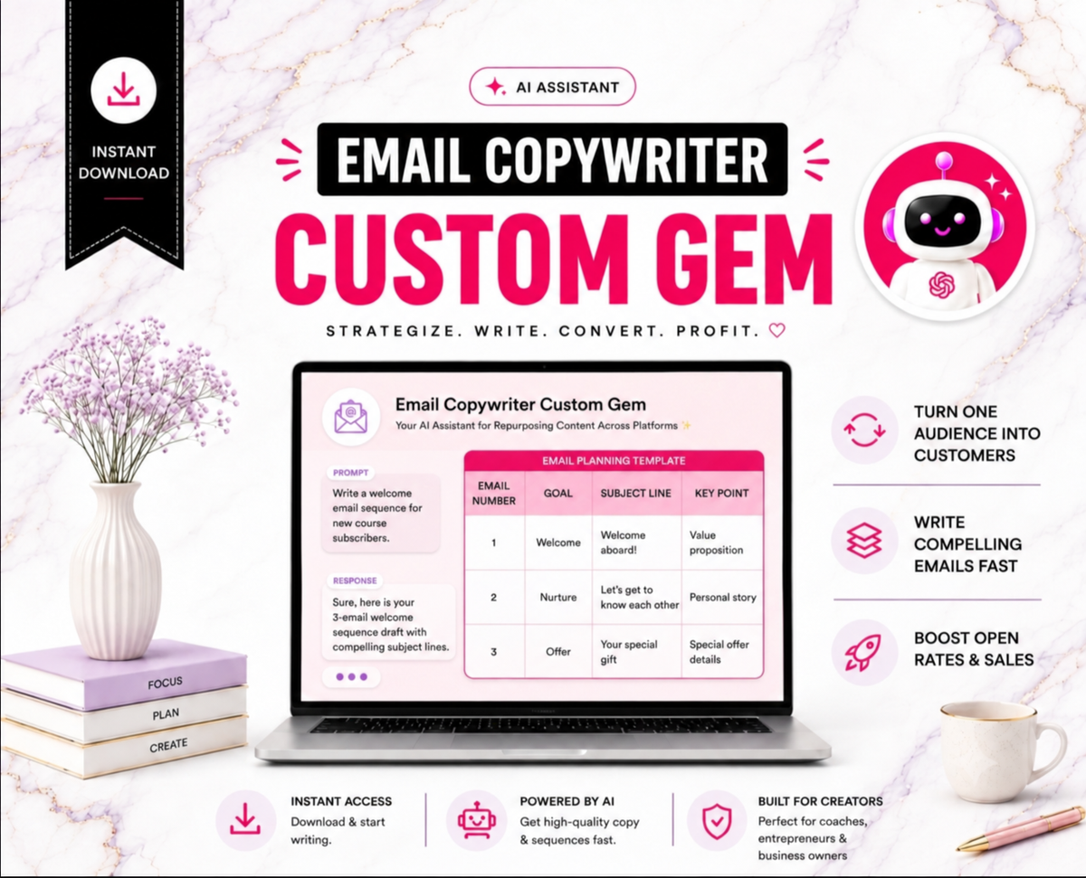 Promo Email Copywriter Custom Gem