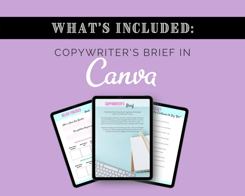 Copywriter's Toolkit | Landing Page Writing Kit | Sales Page Writing Kit