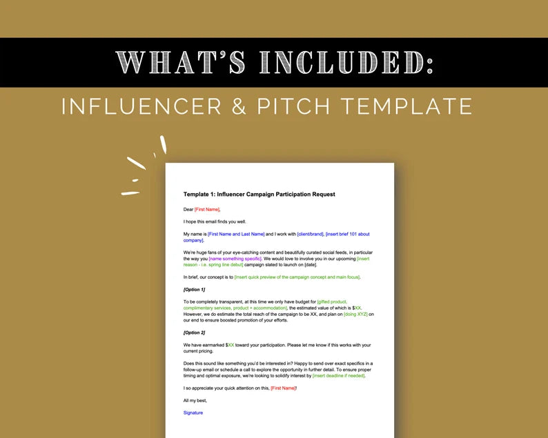 Public Relations Workbook | Influencer Marketing Workbook | Media Outreach PR Planner